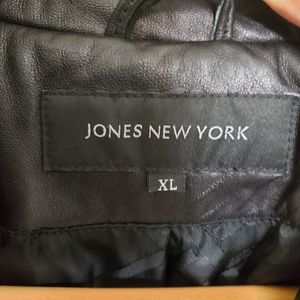 Womans leather coat.